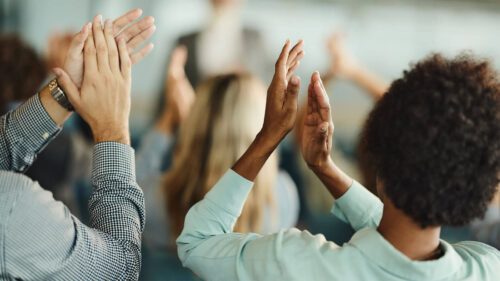Team clapping