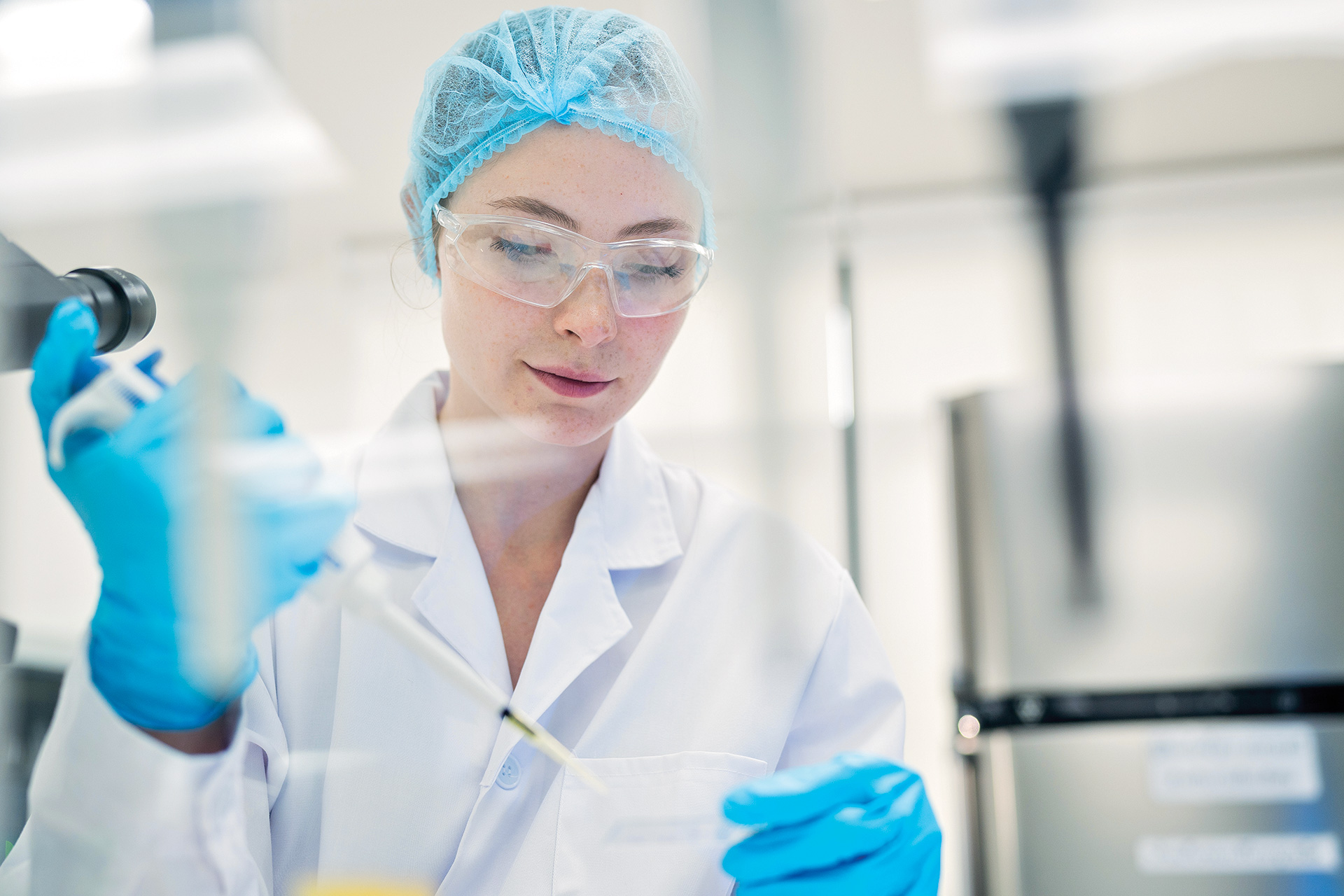 Female lab technician