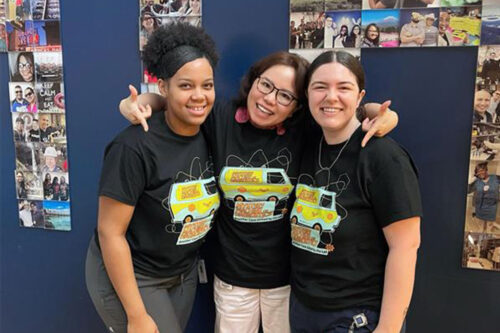 Group of Baylor Genetics employees wearing Lab Week t-shirts